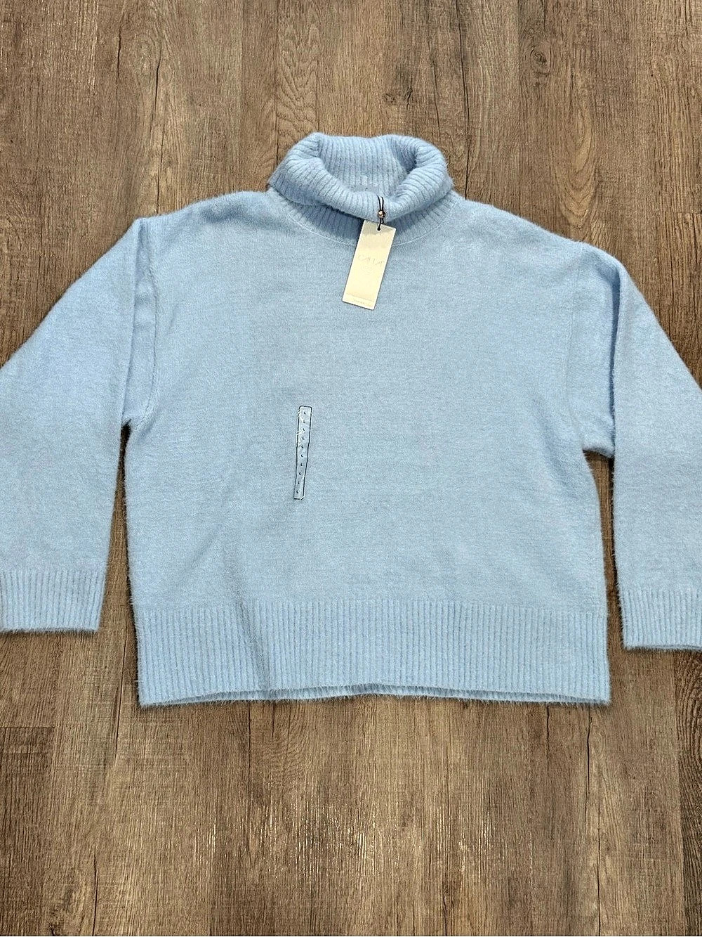 CALIA Turtleneck Pullover Sweater in Blue